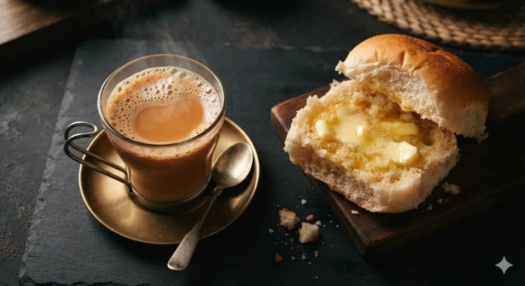Irani chai with bun maska