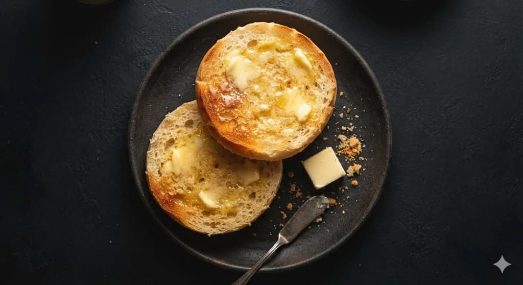Muska bun with butter