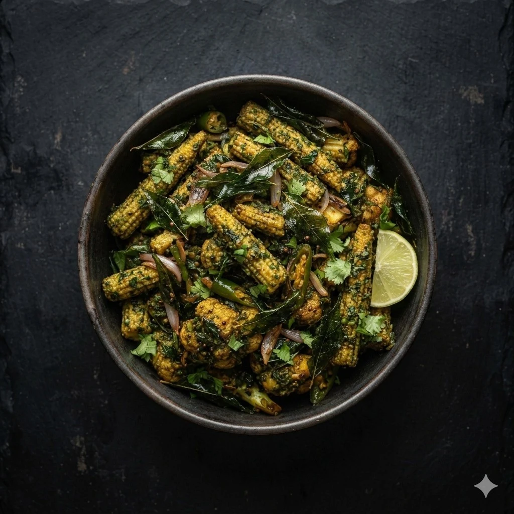 Baby Corn Karivepaku