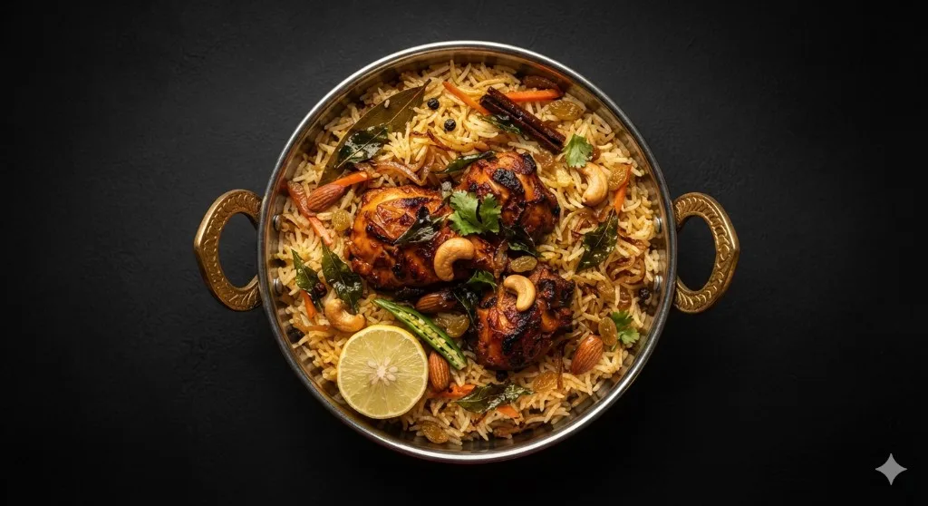 Ghee Roast Chicken Pulav