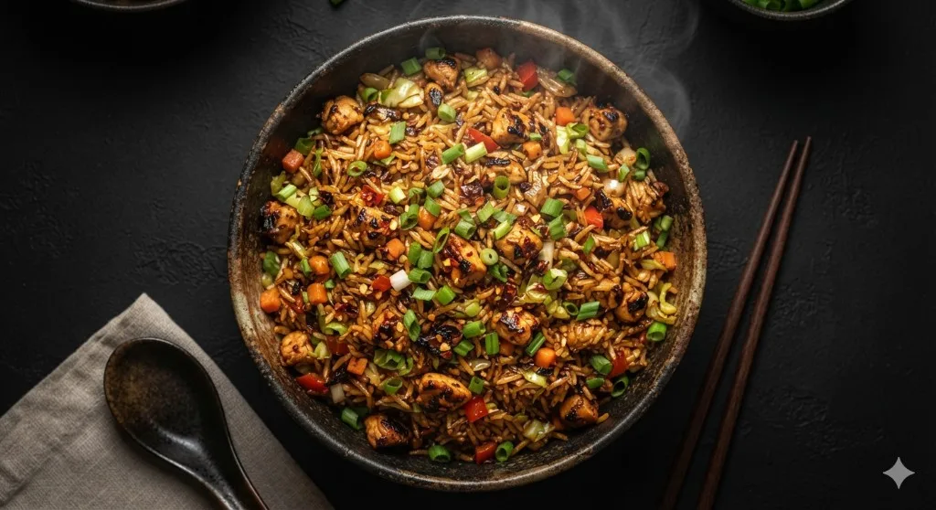 Chicken-Egg Indo Chinese Combo